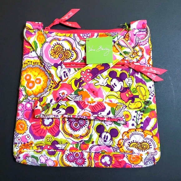 VERA BRADLEY MINNIE MOUSE HIPSTER LARGE CROSSBODY PURSE NWT - Picture 3 of 3